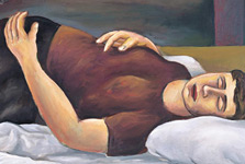 Artist Terry Matassoni - Paintings - Girl asleep (2003)