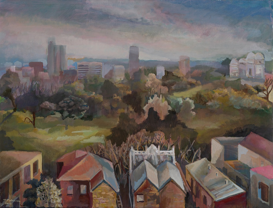 Artist Terry Matassoni - Paintings - View from the 9th floor