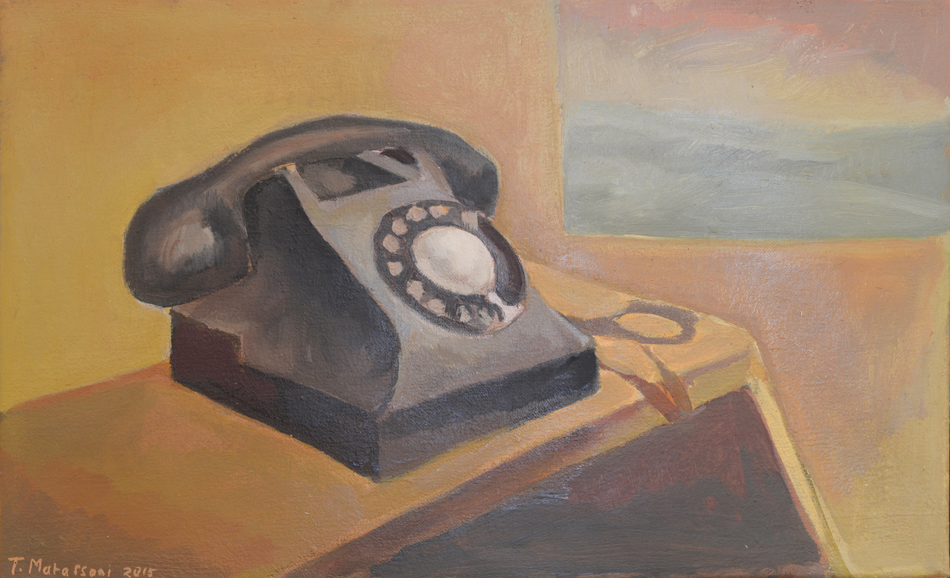 Artist Terry Matassoni - Paintings - Old phone