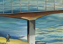 Artist Terry Matassoni - Works on paper - Bolte bridge (2010) – first panel