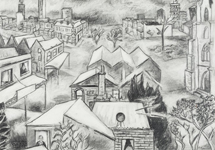 Artist Terry Matassoni - Works on paper - My neighbourhood (2021)