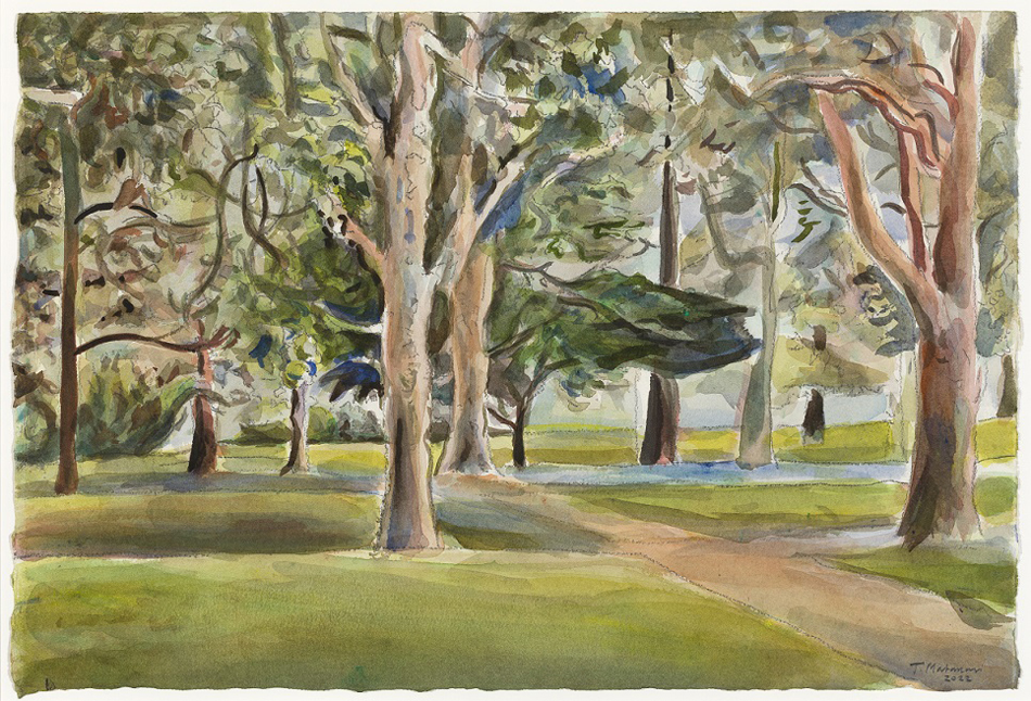 Terry Matassoni - Works on paper - Local park